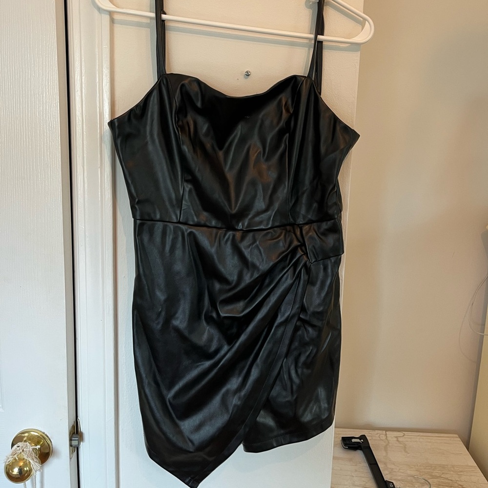 mixology leather romper